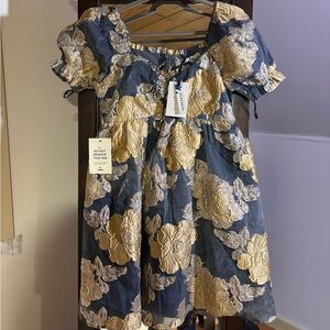 JessaKae Beaumont Gray Gold Dress